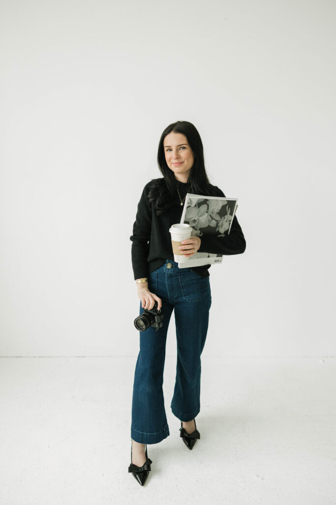 Milwaukee photographer Alexia Rodriquez in an elevated studio brand session