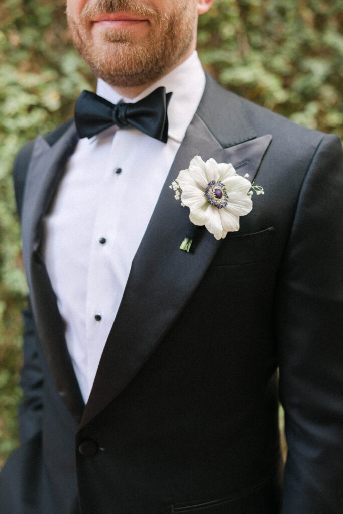 Classic groom portrait from a Phoenix wedding at Brophy Chapel.
