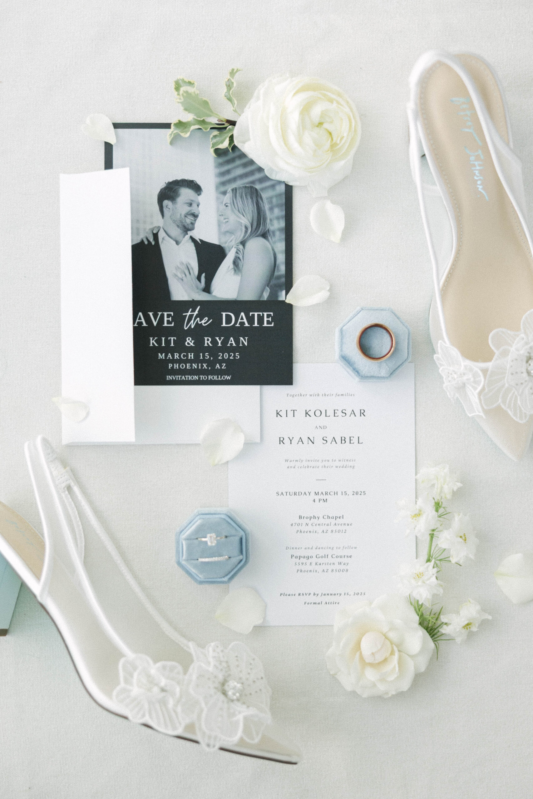 Bridal details from a luxury, spring Phoenix wedding in Arizona.